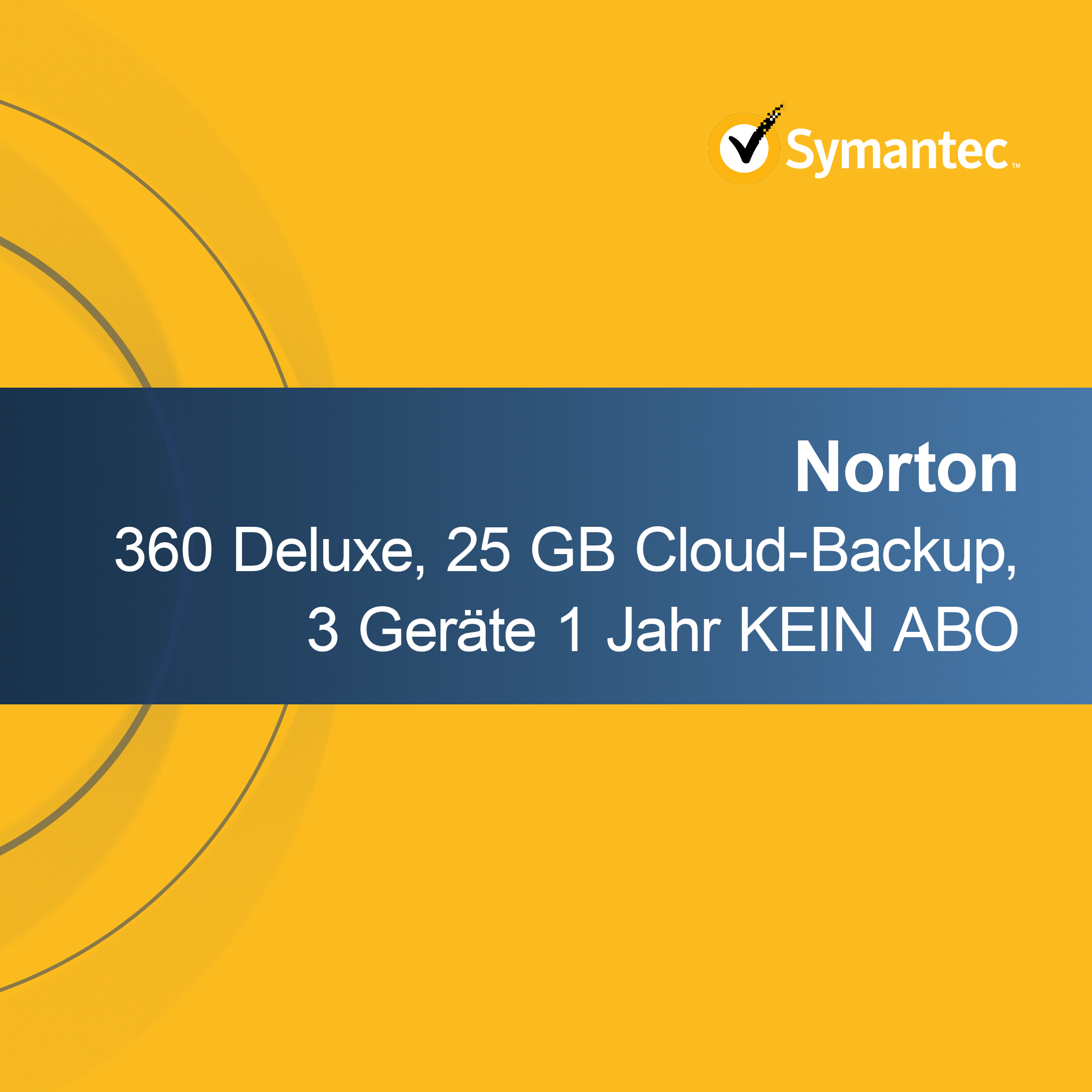 Norton 360 Deluxe 25 GB Cloud-Backup 3 Geräte 1 Jahr KEIN ABO
